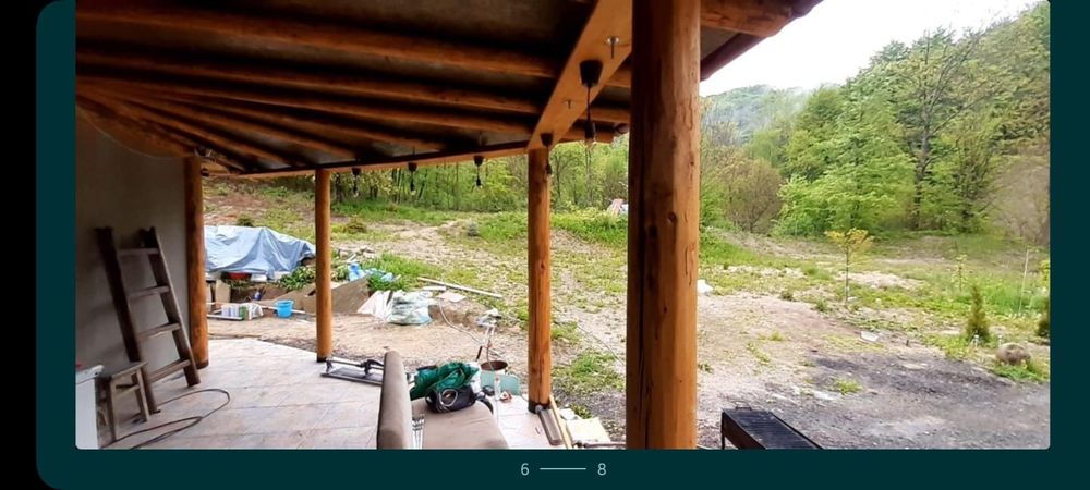 Bile de brad rotunde și decojite