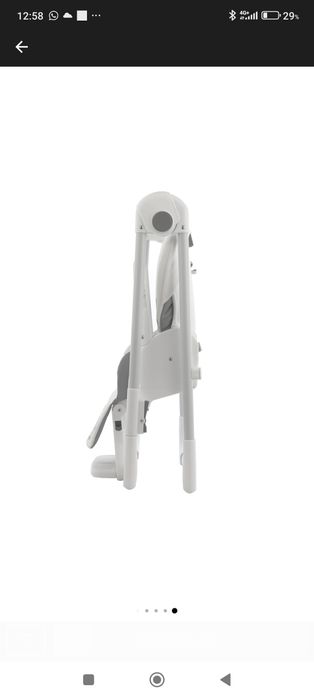 Scaun de masa Wunderkid Play, Alb/Turquise