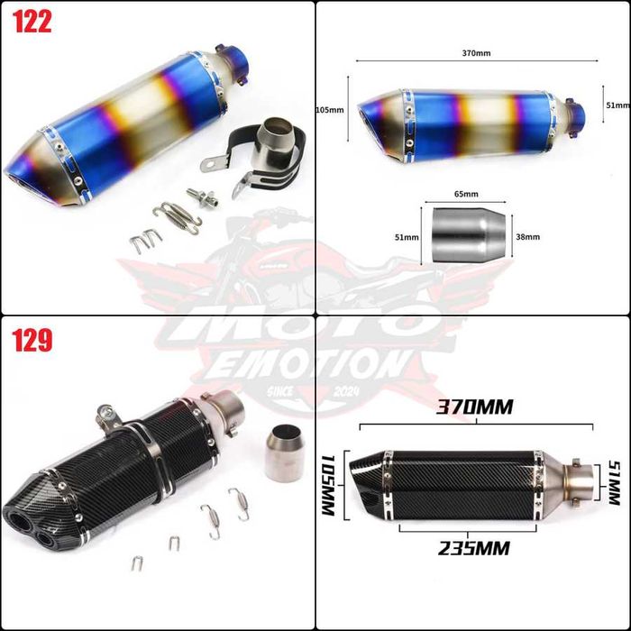 Гърне Ауспух за Мотоциклет Мотор