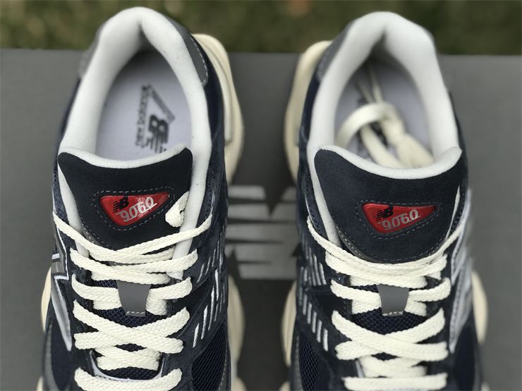 New Balance 9060 Navy White Full Box