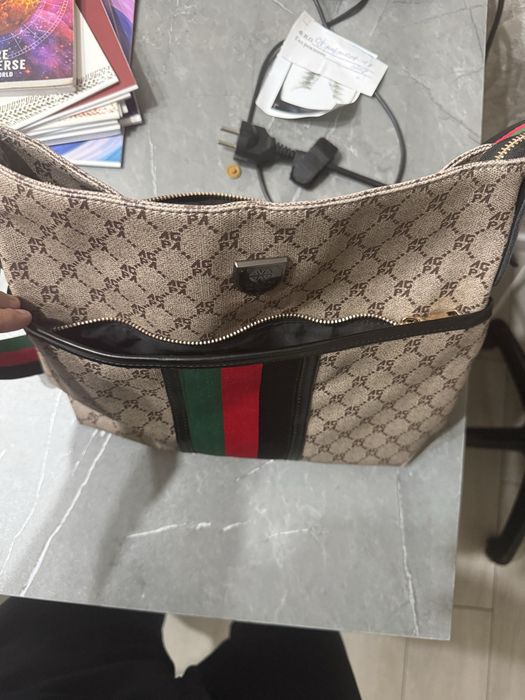 Мужская сумка через плечо Gucci стиль