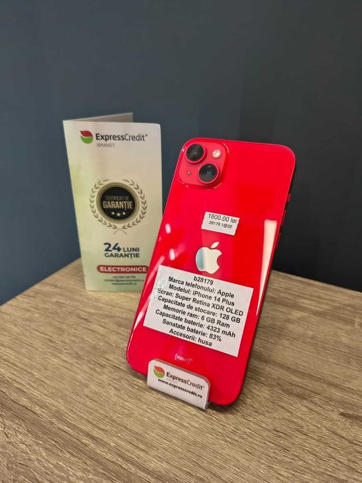 (AG51) Apple iPhone 14 Plus 128GB b28179 - Garantie 2 ani!