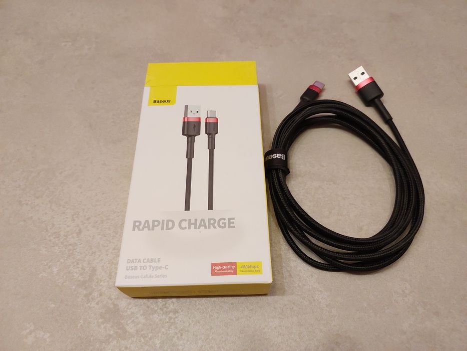 Cablu date și încărcare Baseus. USB la USB Type-C. Rapid charge. Nou
