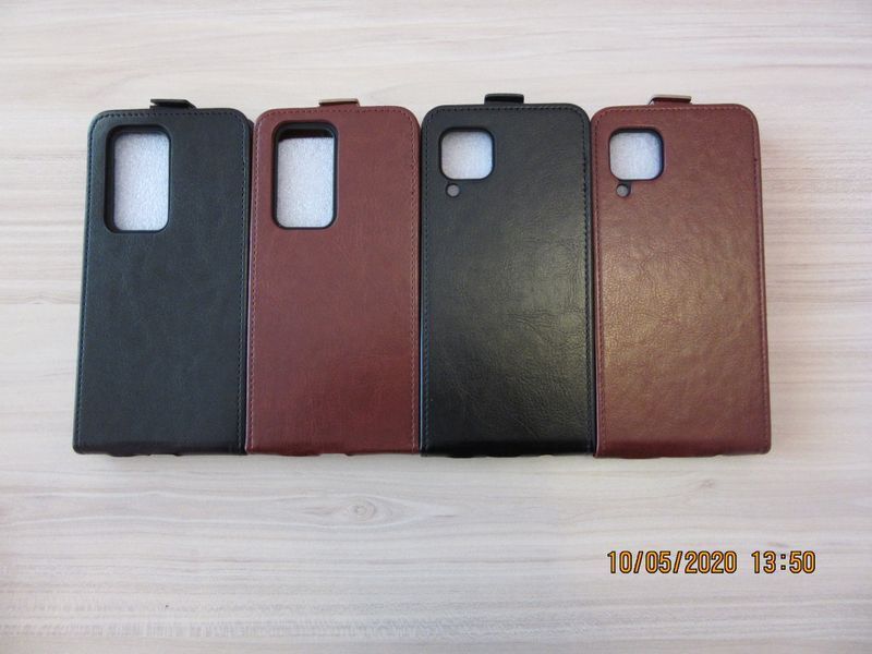 Huawei Mate 40 Pro / P40 Lite E / P30 / Y6p / Вертикален кожен калъф