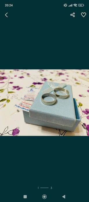 Продам парные кольца из серебра