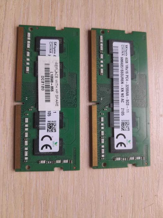 Память для ноутбука DDR4  4Gb   3200  x 2 шт