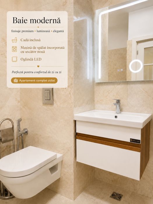 Apartament 1 Cameră 47 mp | Royal Town | Bloc Nou 2026 | Primul Chiriaș  | 500€