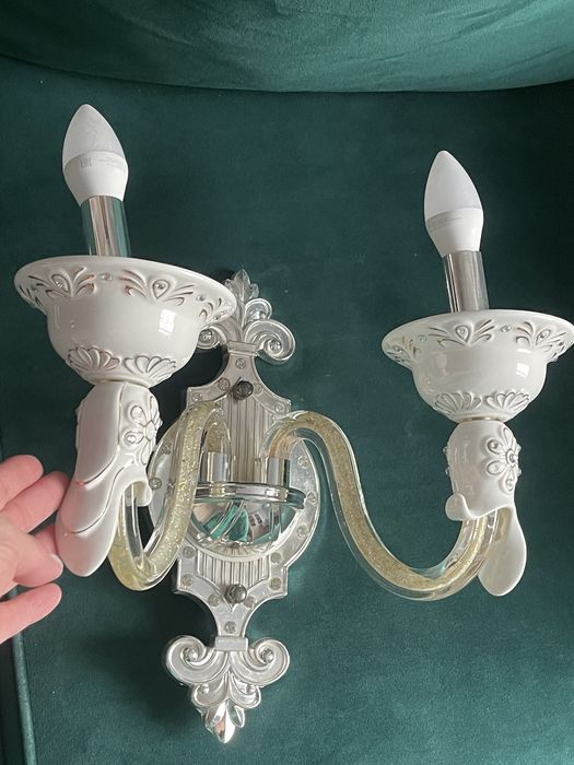 Люстра + один бра