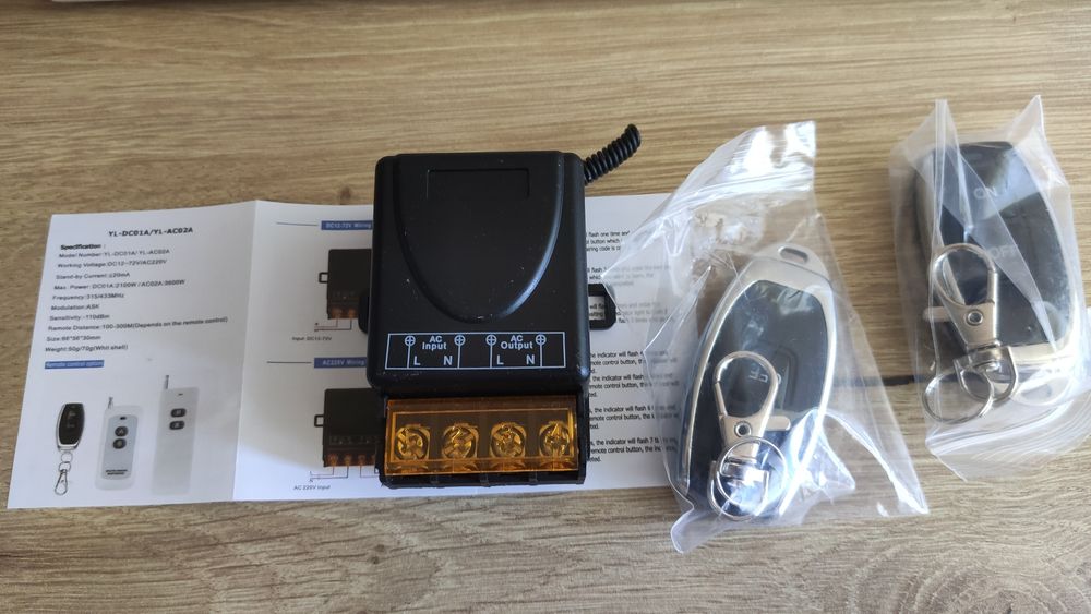 Модул реле 220V с дистанционно управление 433MHz