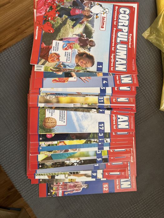 Cartii plus doua manechine barbat si femeie pentru copii corpul uman