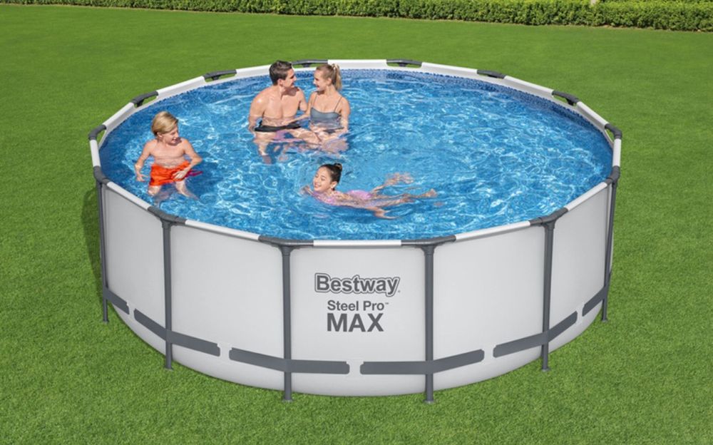 НОВ Луксозен басейн BESTWAY 4.27м-1.22м-пълен комплект