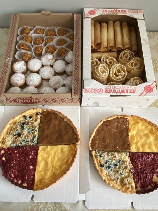 Чайный стол Пирог Наурыз коже