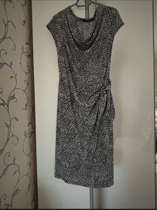 Rochie eleganta/office de vara cu guler sal