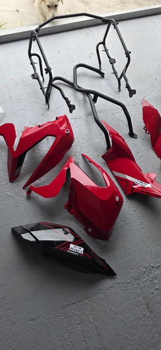 Crash bar side case carene honda x-adv 750