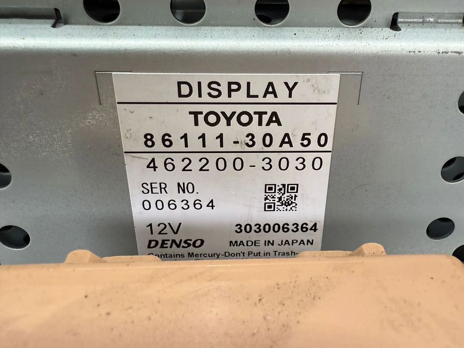 CONSOLA CENTRALA / DISPLAY NAVIGATIE / ECRAN CONTROL MEDIA / BUTOANE LEXUS GS 300 III 2009 3.0 BENZINA SEDAN COD OEM 86120-30G20-E0-2 HGPK000601EW 86111-30A50 462200-3030 303006364 2005-2011