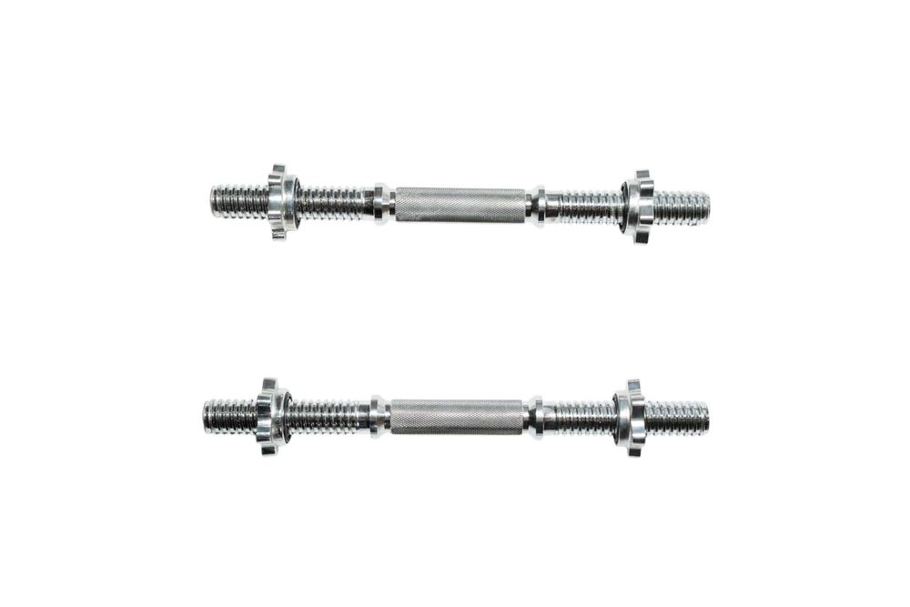 Set de 2 gantere 30/31 mm cromat de 42 cm cu piulite