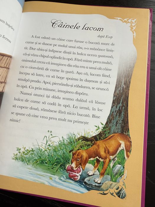 Carte pentru copii Greierele si furnica si alte povesti cu animale