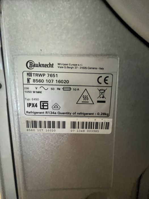 Сушилня Bauknecht 7кг термопомпа