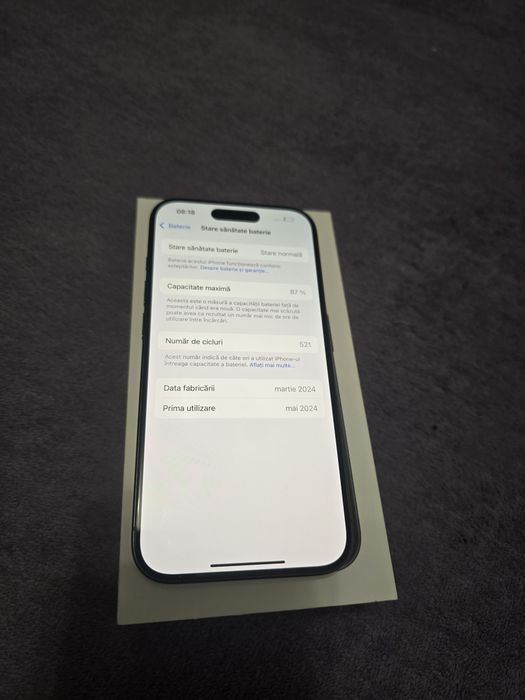 Vand/Schimb Iphone 15 pro/ 128 gb/cutie