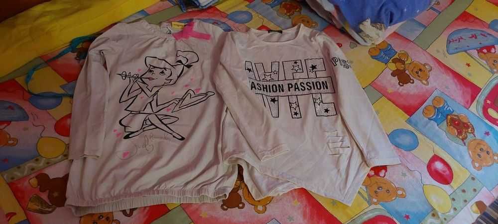 2 bluze 134/140 bumbac