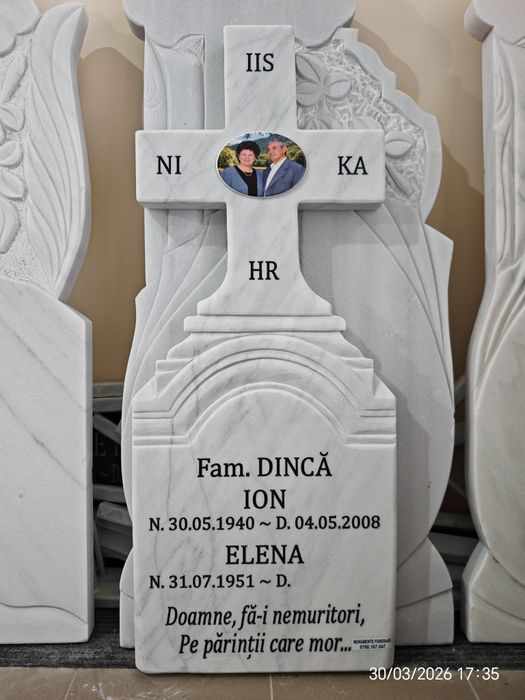Gravare Monumente funerare - Cruci din marmura
