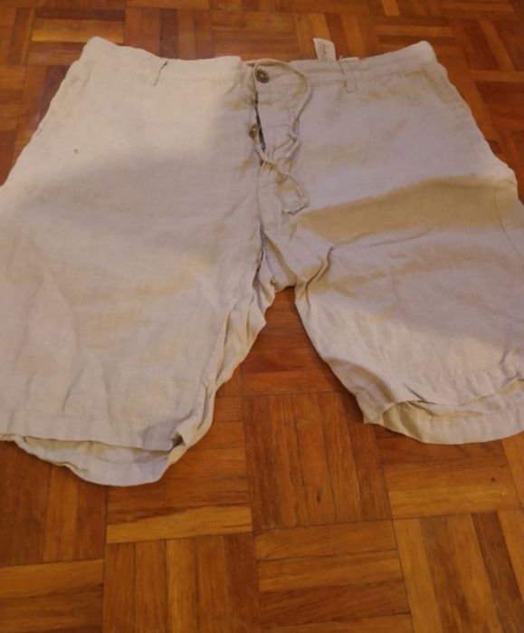 Pantaloni scurți bărbătești din in H&M (Originali) – Noi, Mărimea EUR 50 / UK 34R