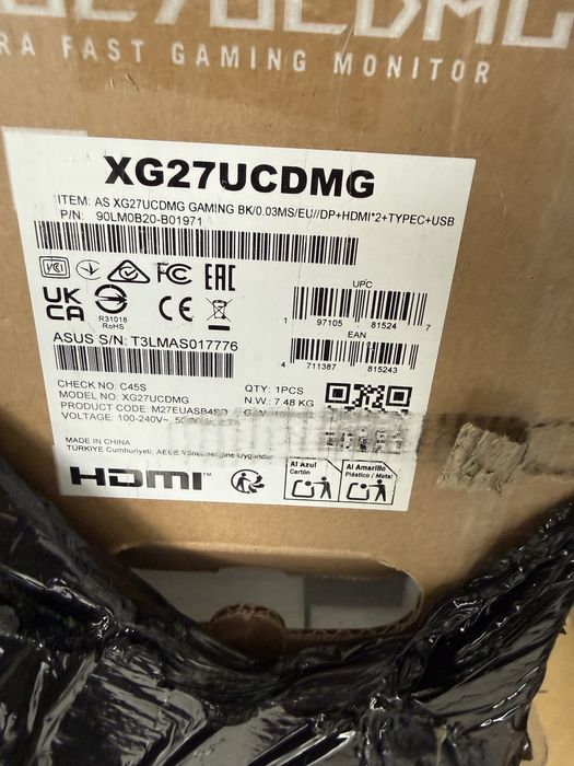 Monitor LED ASUS Gaming ROG Strix XG27UCDMG 27 inch