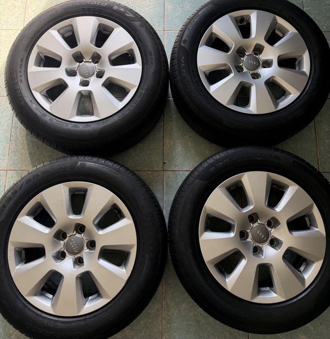 Roti/ jante aliaj R16 originale Audi A6 C6 225/55/16 Pirelli vara