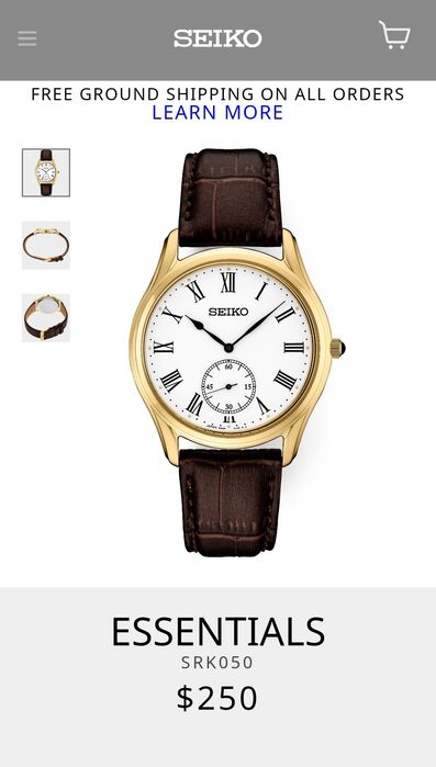 Кварцевые часы Seiko Essential