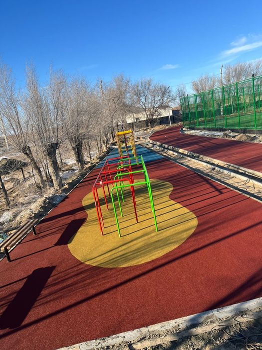 Тартан, Резиновые покрытие