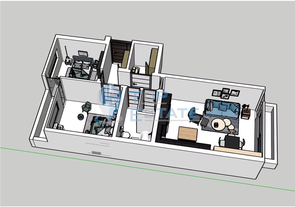 Продава се Тристаен апартамент в Велико Търново, Бузлуджа - 119 кв.м за 1058 €/кв.м - Снимка #3