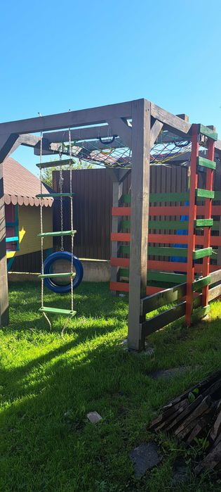 Loc de joacă din lemn pt exerciții fizice copii