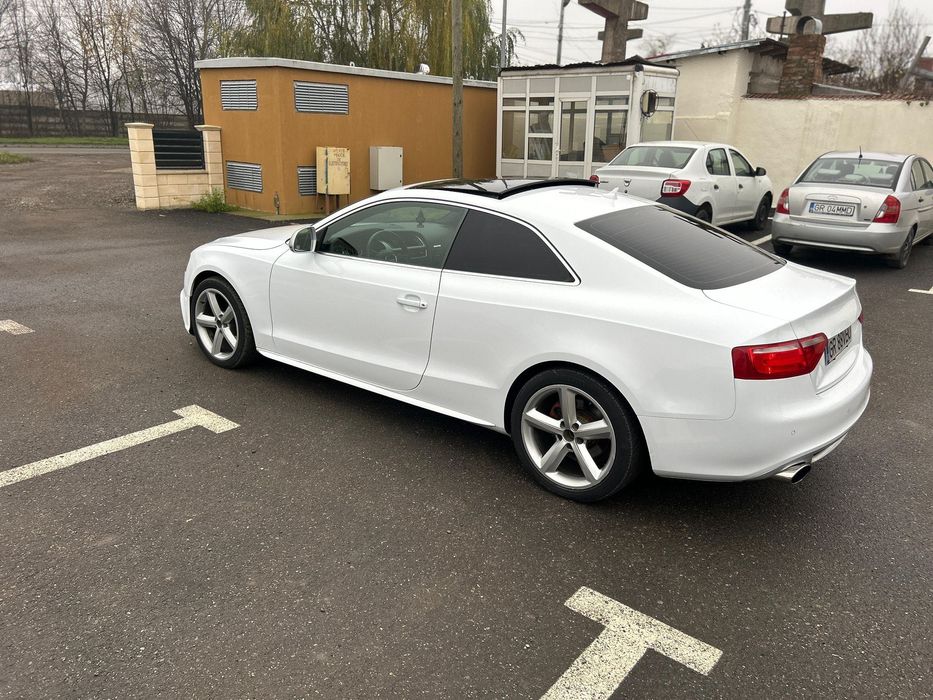 Audi A5 pachet RS 3.0 TDI 240CP, alb perlat impecabil