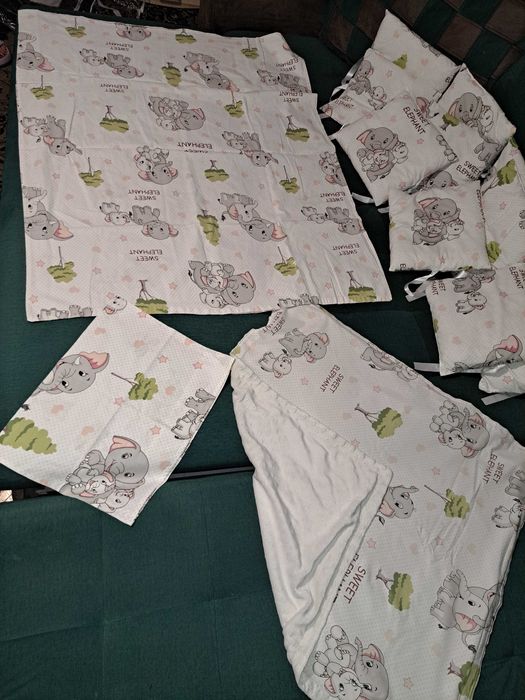 Детски комплект спално бельо да новородено за кошара 60/120