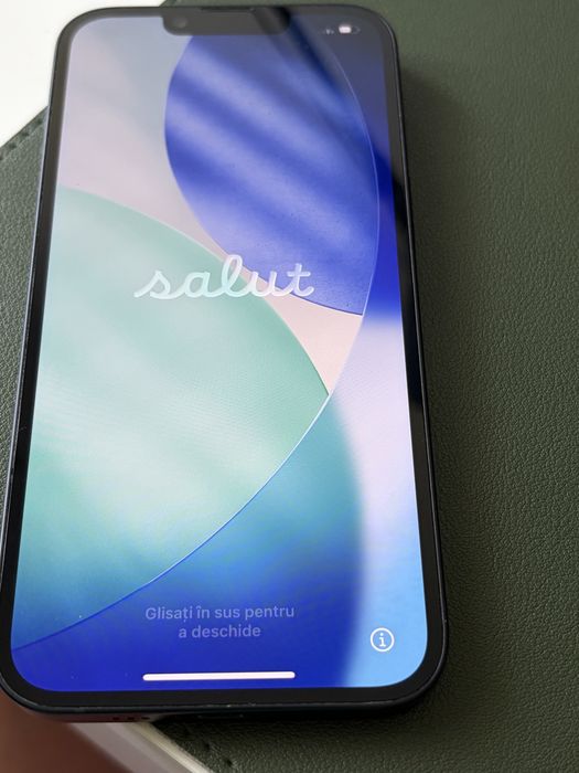 iPhone 14 128GB Midnight, deblocat, Battery Health 87%, cutie + cablu