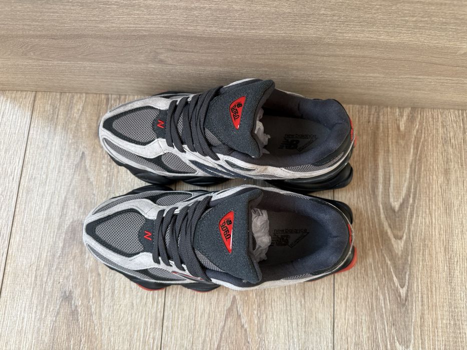 New Balance 9060 Gray Black Red