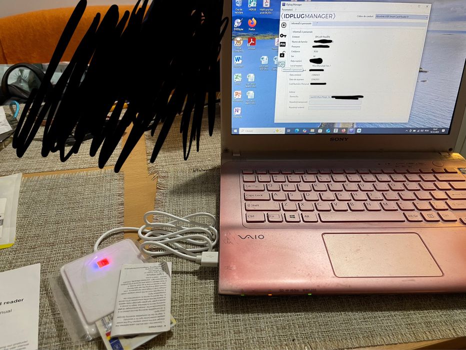 Cititor carduri Reder CAC sim USB ,carte electronica