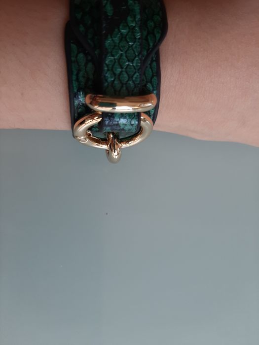 Ефектни гривни със змийски ефект.Естествена кожа!НОВИ!