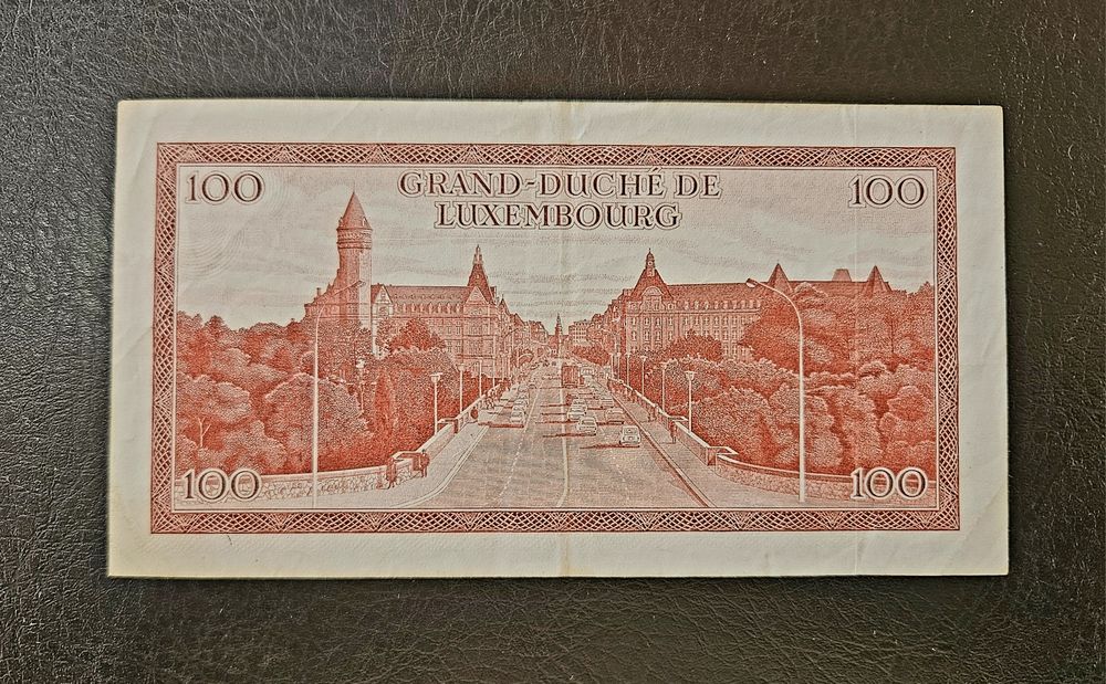 Банкнота Люксембург 100 франка 1970