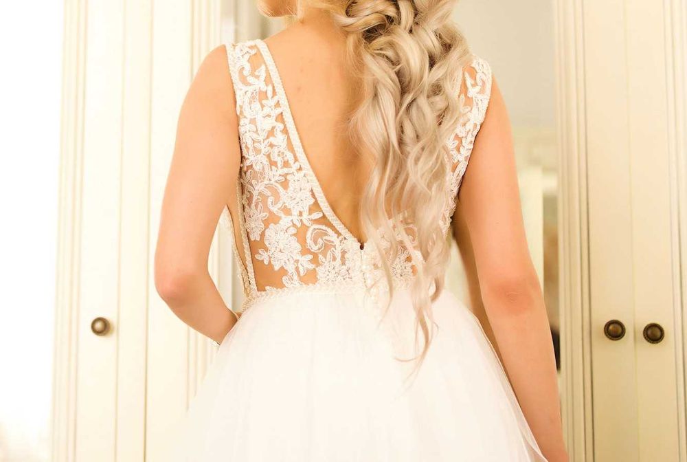 Rochie de mireasa croita integral manual