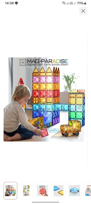 MAG-PARADISE Магнитный конструктор — 120 деталей!
Раскройте творче