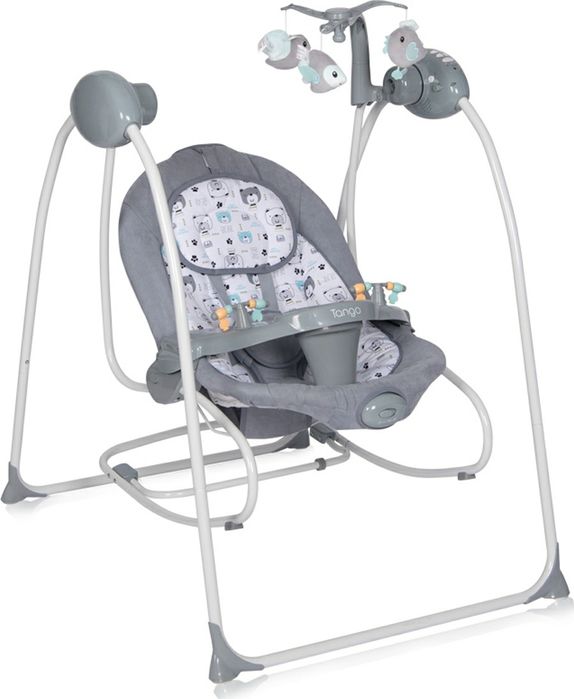 Електрически музикален шезлонг люлка и стол за хранене Lorelli