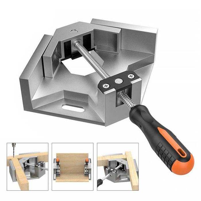 Струбцина угловая, угловой зажим 90 градусов Металлический и прочный