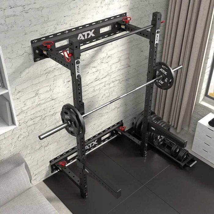 Сгъваема Стойка за Стена / Поставка за Щанга / Squat Rack Стойки