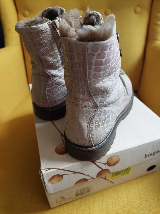 Bocanci de piele imblaniti Bisgaard marimea 36