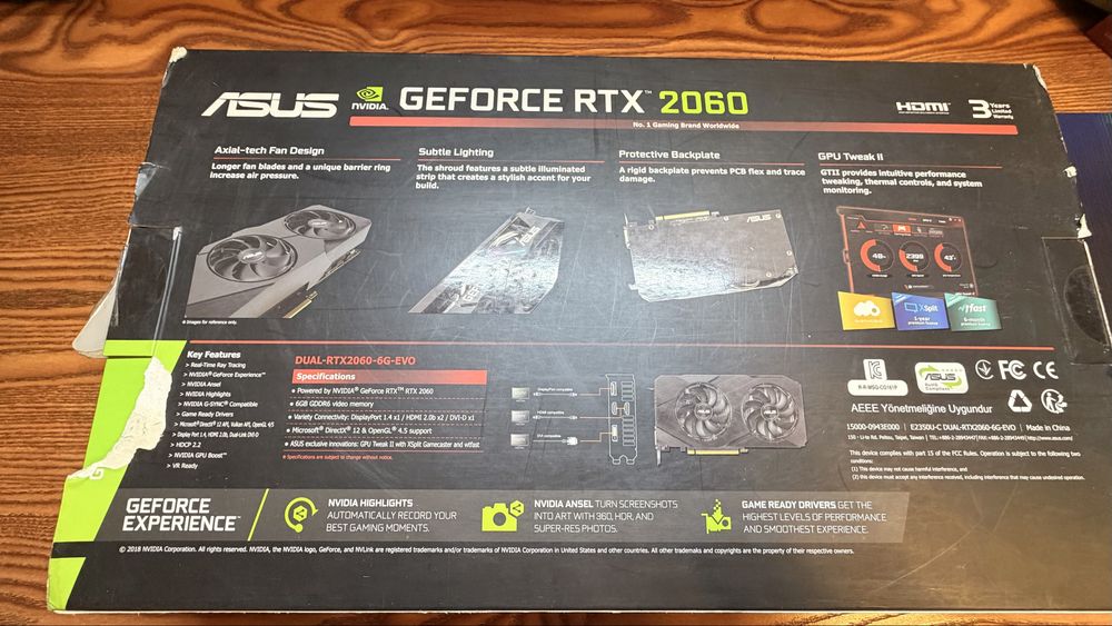 Видеокарта ASUS GeForce RTX 2060 6GB