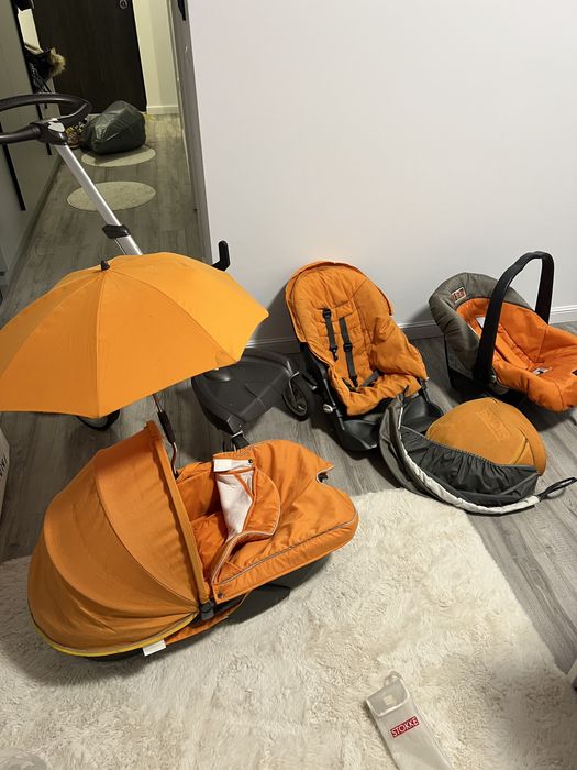 Carucior 3 in 1 stokke