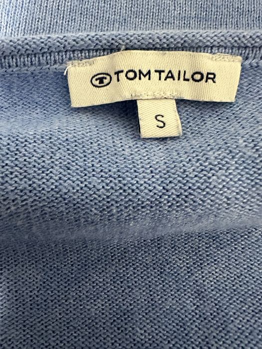 Pulover damă Tom Tailor albastru – mărimea S – 60% bumbac