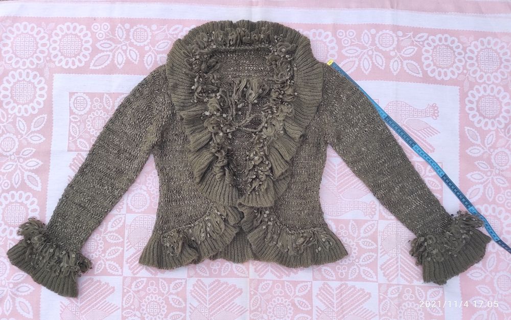 Женская ажурная кофта. Нарядная и красивая!