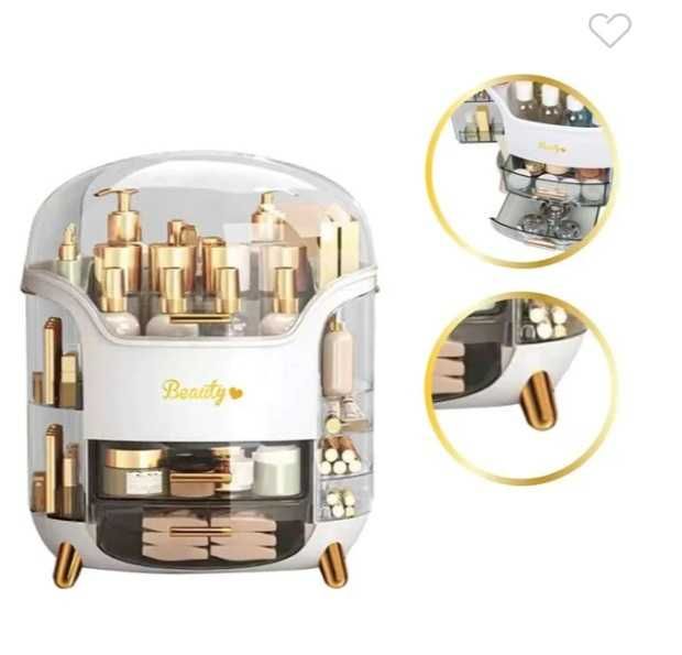 Органайзер за козметика с капак и отделения – 30x16x32 см